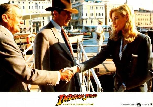 Denholm Elliott, Harrison Ford, Alison Doody - Indiana Jones a Poslední křížová výprava - Fotosky