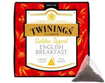Twinings černý čaj GOLDEN TIPPED English BREAKFAST 15 pyramid 45 g