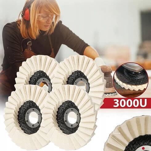 4× FILCOVÁ LAMELKA LEŠTÍCÍ KOTOUČ NA BRUSKU 125 mm LEŠTĚNÍ - Allegro