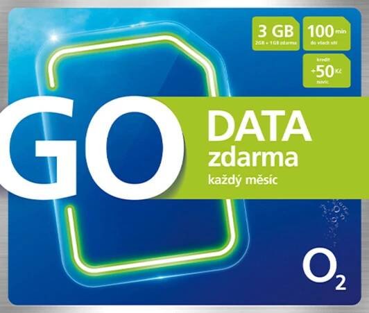 O2 GO SIM DATA zdarma od 249 Kč - Heureka.cz