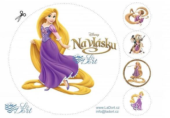 Princezna Locika od Disneye - A4 - 00295