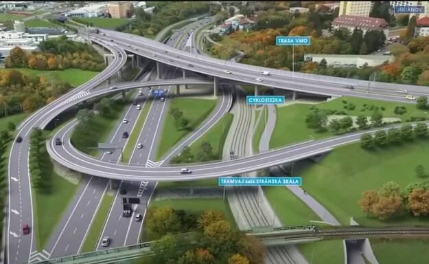 VIZUALIZACE: Silničáři naplánovali část velkého městského okruhu. Svede dopravu z obydlených částí