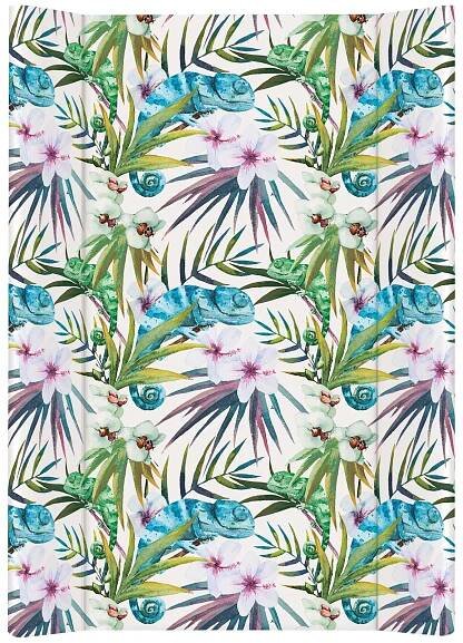 Přebalovací podložka měkká 70x50cm (Fauna Flora - chameleon) - FIRKON e-shop