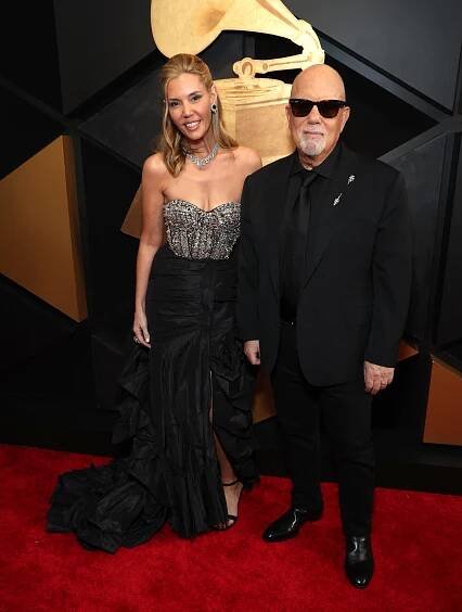 Billy Joel and his current wife, Alexis Roderick, at the 2024 Grammys.