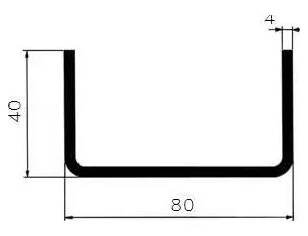 Jekl U 80x40x40x4