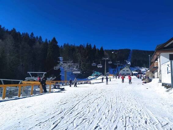 Ski centrum Říčky v Orlických horách.