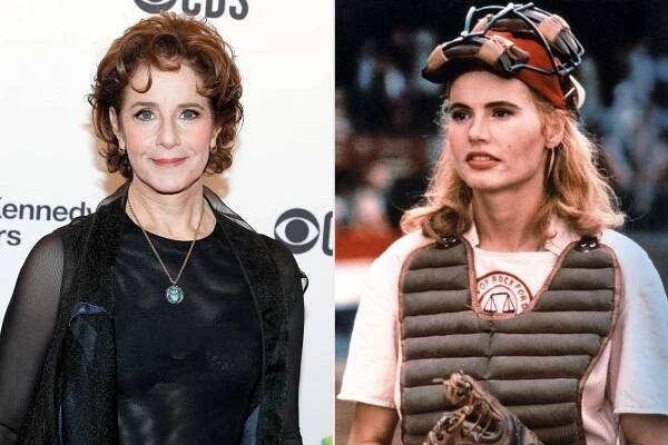 Debra Winger; Geena Davis in A LEAGUE OF THEIR OWN