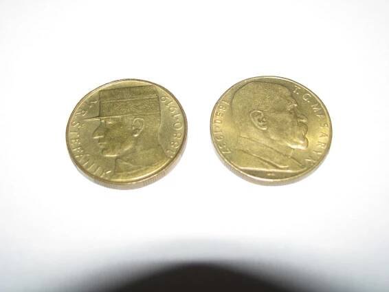 MASARYK - 10,- Kč / 1990 + ŠTEFÁNIK - 10,- Kč / 1993