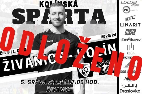 První kolo odloženo. Trávník v Živanicích potrápil déšť - SK Sparta Kolín, z.s.