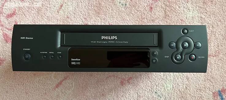 Philips VR 665 hifi stereo VHS video přehrávač