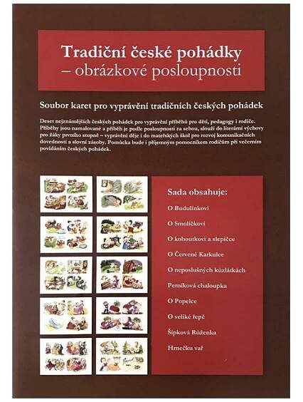 Komunikační obrázkové karty 10 nejznámějších českých pohádek - PAPRSEKSHOP.CZ