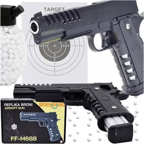 ASG PISTOLE ZBRAŇ NA KULIČKY BB 6MM REPLIKA 100% KOV + 800 kuliček