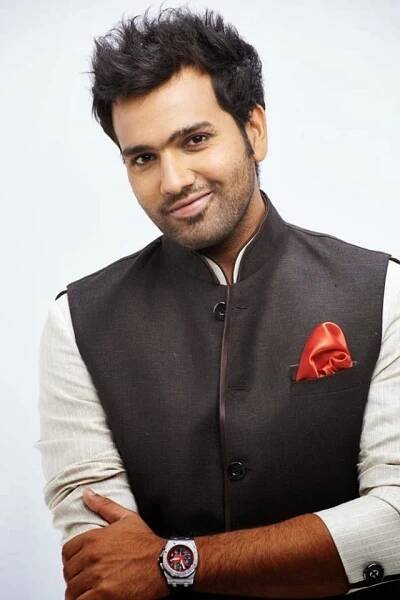 Rohit Sharma New Hair Style Photos