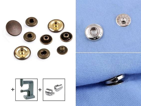 Kovové druky Wuk Ø15 mm sypané staromosaz - Prima Obchod