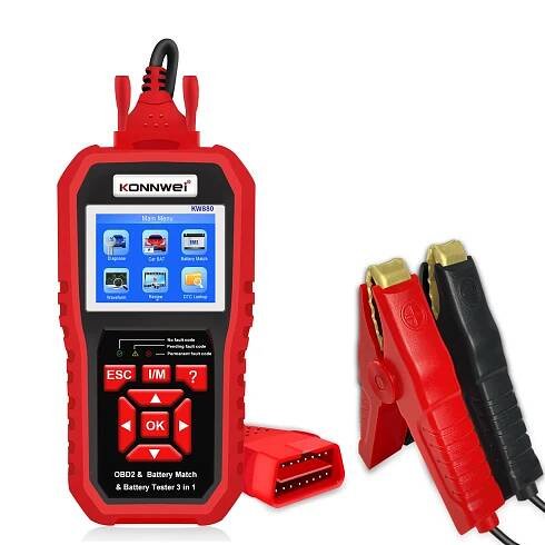 KONNWEI KW880 Car Diagnostic Scanner +  Car Battery Tester + Car Battery Match