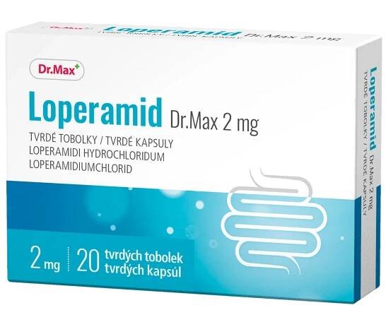 Dr. Max Loperamid 2 mg 20 tobolek