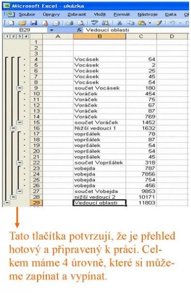 Excel přehledy