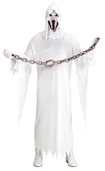Pánský kostým na halloween Duch bílý | www.svetkarnevalu.cz