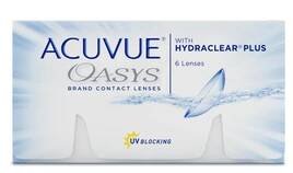 Produktová fotografie opakovaně použitelných dvoutýdenních kontaktních čoček ACUVUE® OASYS with HYDRACLEAR® PLUS