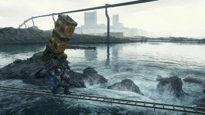 Death Stranding 2: On the Beach; gameplay: žebřík