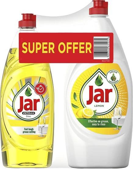 JAR Extra+ s citrusovou vůní 650 ml + JAR Lemon 900 ml