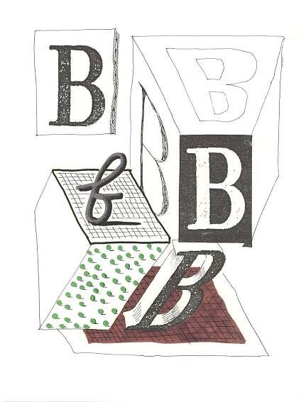 David Hockney - B, Hockney's Alphabet, David Hockney