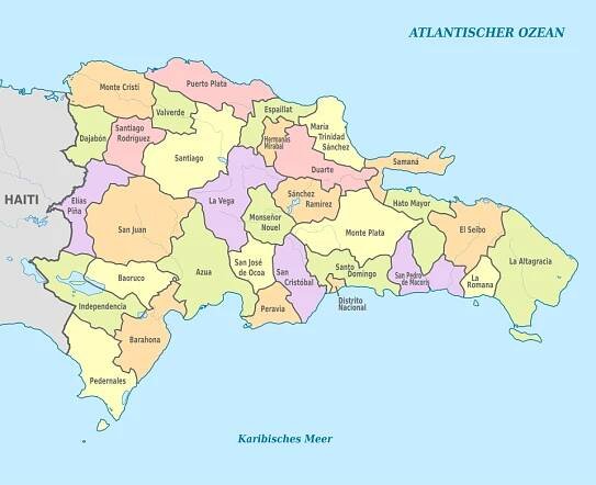 Soubor:Dominican Republic, administrative divisions - de - colored.svg – Wikipedie