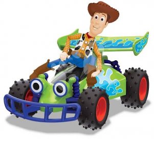 Autíčko na dálkové ovládání RC Toy Story Buggy Jada s figurkou Woody délka 20 cm od 4 let