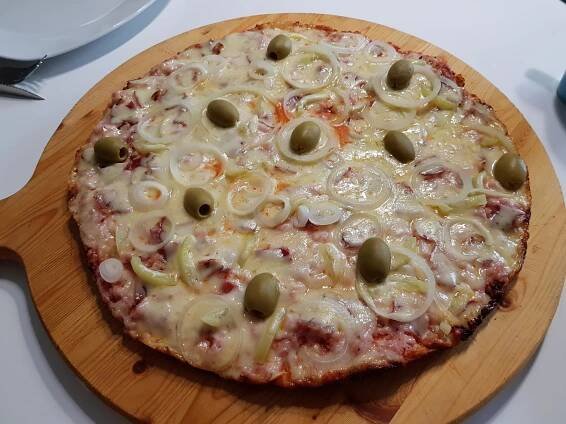 LCHF pizza