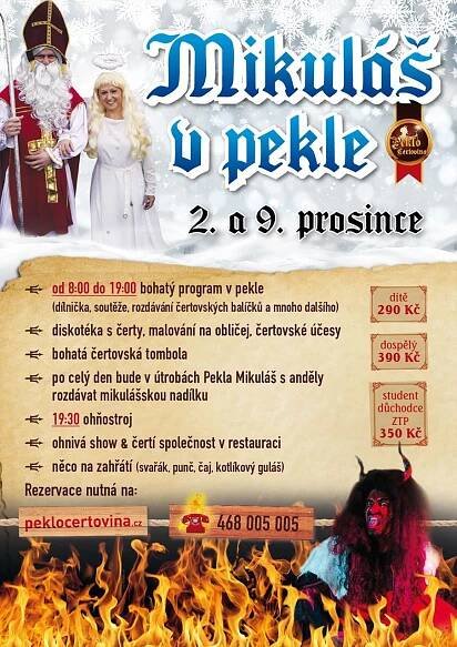 Hlinsko v Čechách - Mikuláš v pekle Čertovina Hlinsko / Akce s dětmi | ProMaminky.cz