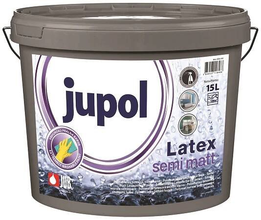 JUB JUPOL Latex semi matt bílá latexová omyvatelná malířská barva na zeď