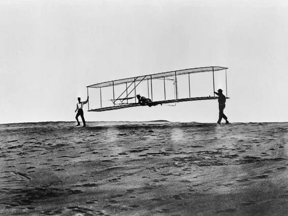 Orville Wright Comes Down to Earth