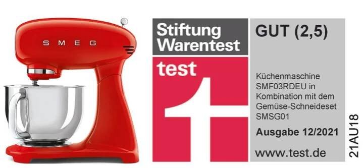 Stiftung Warentest bewertet SMEG mit GUT