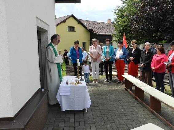 Poděšín střeží dobrovolní hasiči už sto dvacet let. Slavili i navzdory dešti