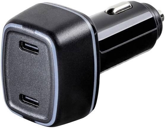 Vivanco CCVVDUALUSBPD54W Dobíjecí stanice pro automobily do auta Výstupní proud (max.) 2400 mA 2 x autozástrčka 12 V