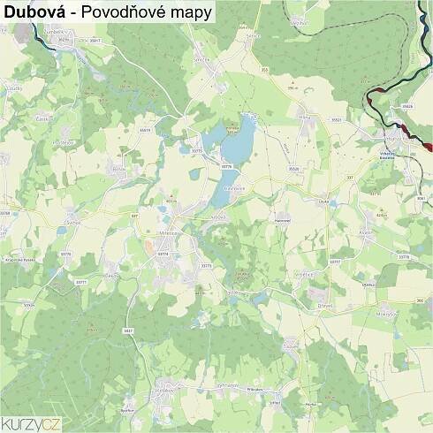 Dubová - mapy | Kurzy.cz