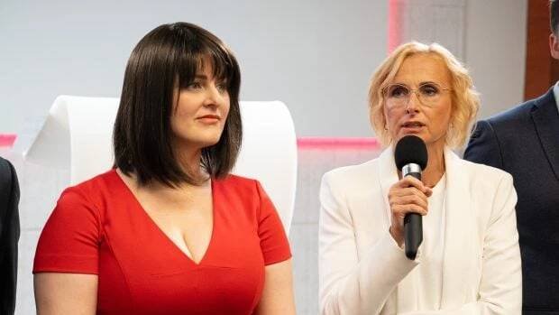 FOTO: Jana Maláčová s Kateřinou Konečnou na tiskové konferenci Stačilo!