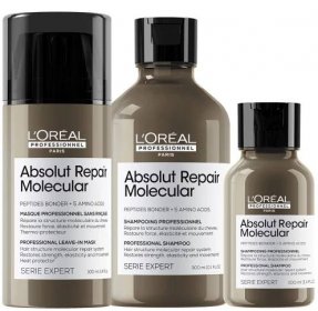 Sada pro poškozené vlasy Loréal Professionnel Absolut Repair Molecular + šampon 100 ml zdarma - L’Oréal Professionnel + dárek zdarma