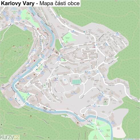 Karlovy Vary - mapy | Kurzy.cz