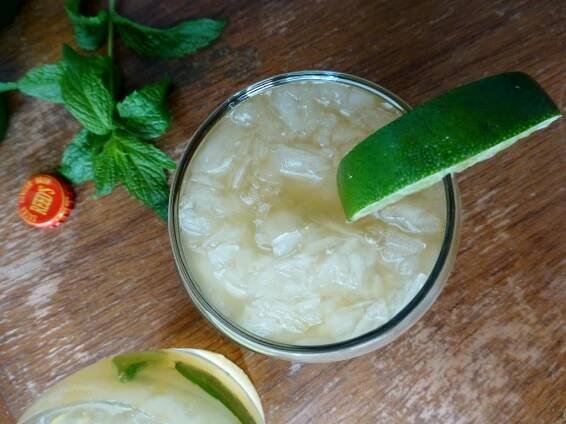 Dark and Minty Cocktail - 1