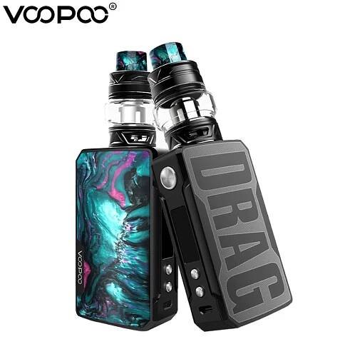 VOOPOO Drag 2 Mod Box 177W Vape Kit 5ml Uforce T2 Tank Coils GENE.FIT Chip No 18650 Battery Vaper Electronic Cigarette Vaporizer