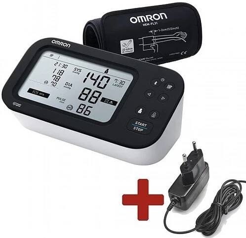 Omron M7 Intelli IT Afib + Zdroj, set