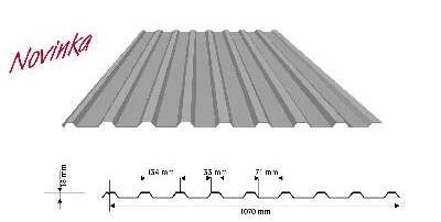 LEGOS TRAPÉZOVÝ PLECH XTP 18 / XVP 18 - STŘEŠNÍ / STĚNOVÝ Typ profilové tašky: Polyester 25µm, tl. 0,6 mm