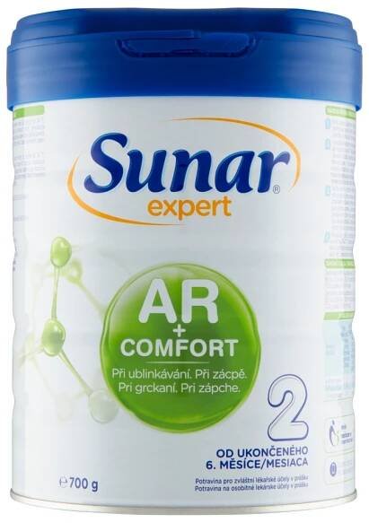 SUNAR Expert AR+Comfort 2 700 g (Pokračovacie mlieka)
