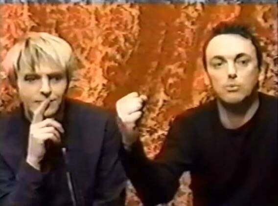 Nick Rhodes and Stephen Duffy as The Devils right to shop