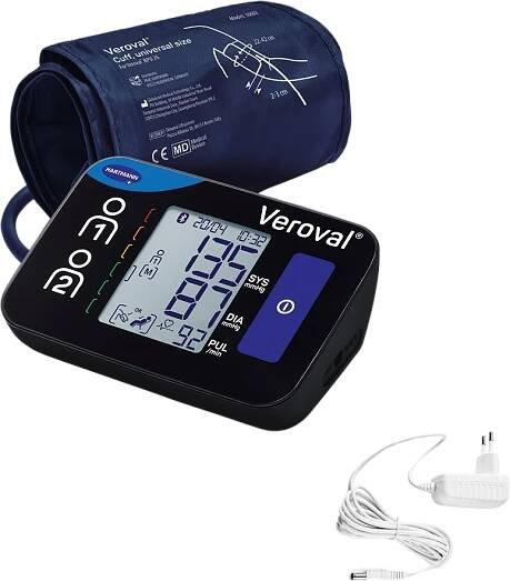 Hartmann Veroval Compact + connect ramenný tlakomer BPU 26 + sieťový adaptér