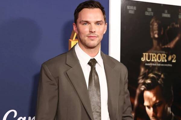 Nicholas Hoult attends the 2024 AFI Fest closing night gala premiere of Juror 2 at TCL Chinese Theatre on October 27, 2024 in Hollywood, California