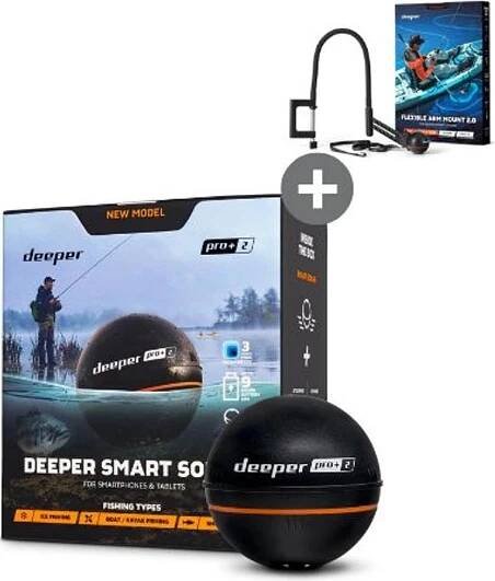 Deeper Pro+ 2 Smart nahazovací sonar WiFi s GPS + Husí krk 2.0