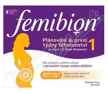 Femibion 1 Plánování a první týdny těhoten. tbl.28