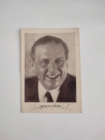 Originál autogram, podpis - THEODOR PIŠTĚK - Ostatní sběratelské předměty